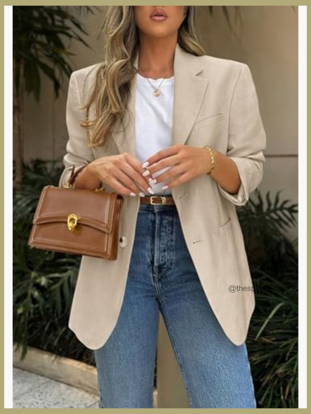 Business Casual Blazer with Notch Lapel and Pockets - Picture 4 of 7